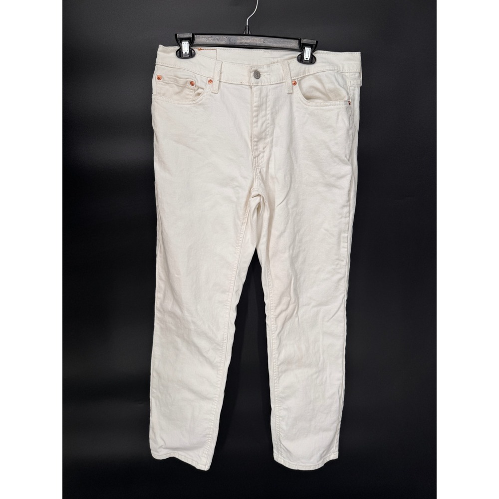Levi's 541 Athletic Taper Jeans Mens 33x32 White Stretch Denim Pants